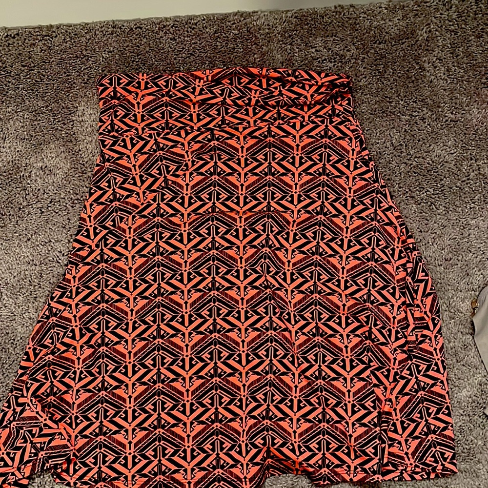 Lularoe Azure Skirt - M Medium - knee length - vibrant pattern